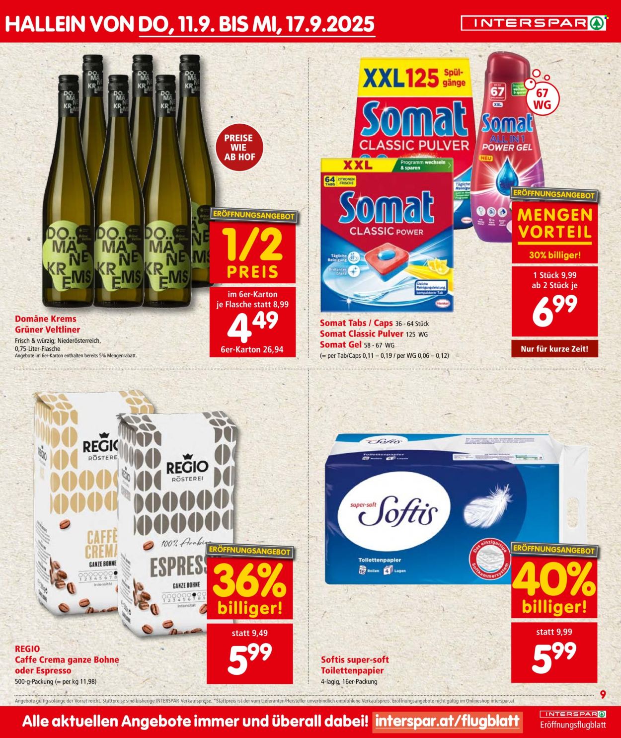 Angebote INTERSPAR - 11.9.2025 - 17.9.2025. Seite 9