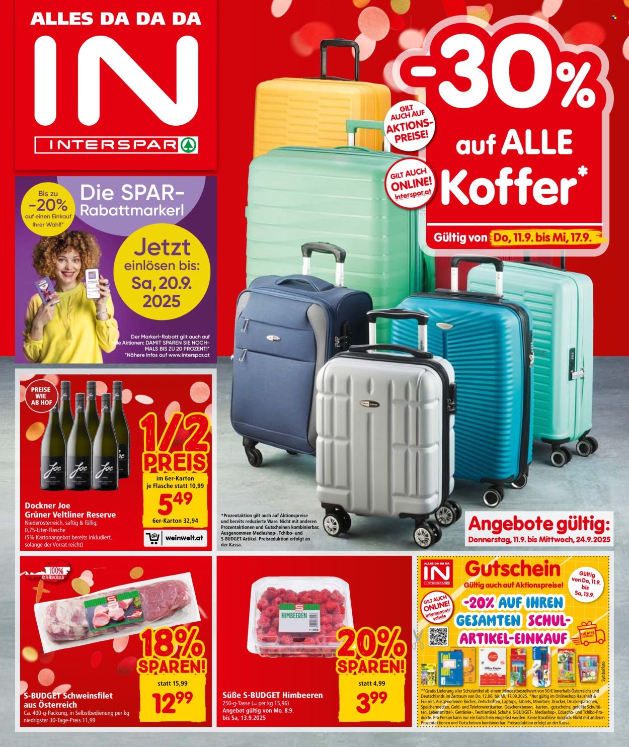 Angebote INTERSPAR - 11.9.2025 - 24.9.2025. Seite 1