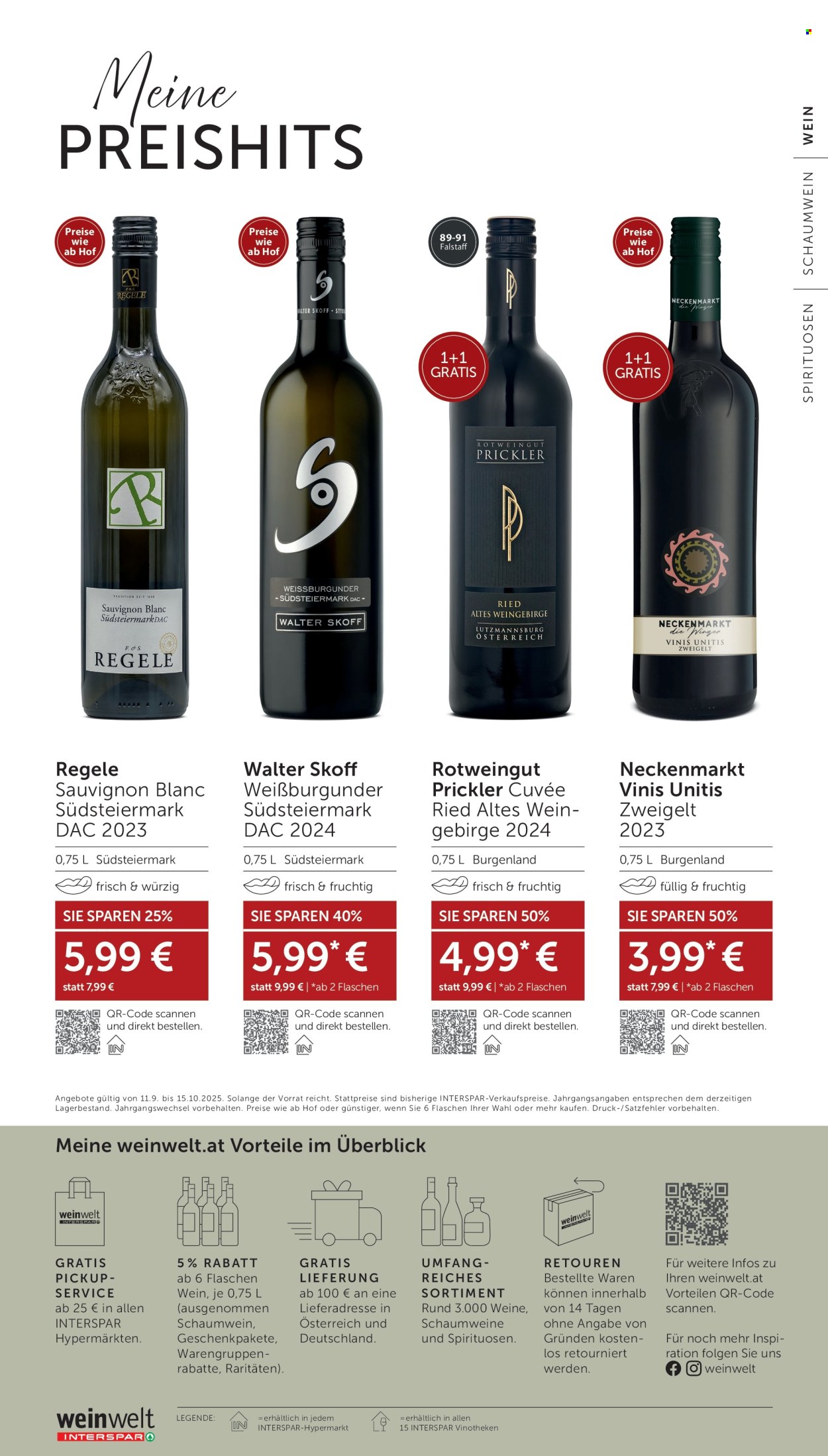 Angebote INTERSPAR - 11.9.2025 - 15.10.2025. Seite 24