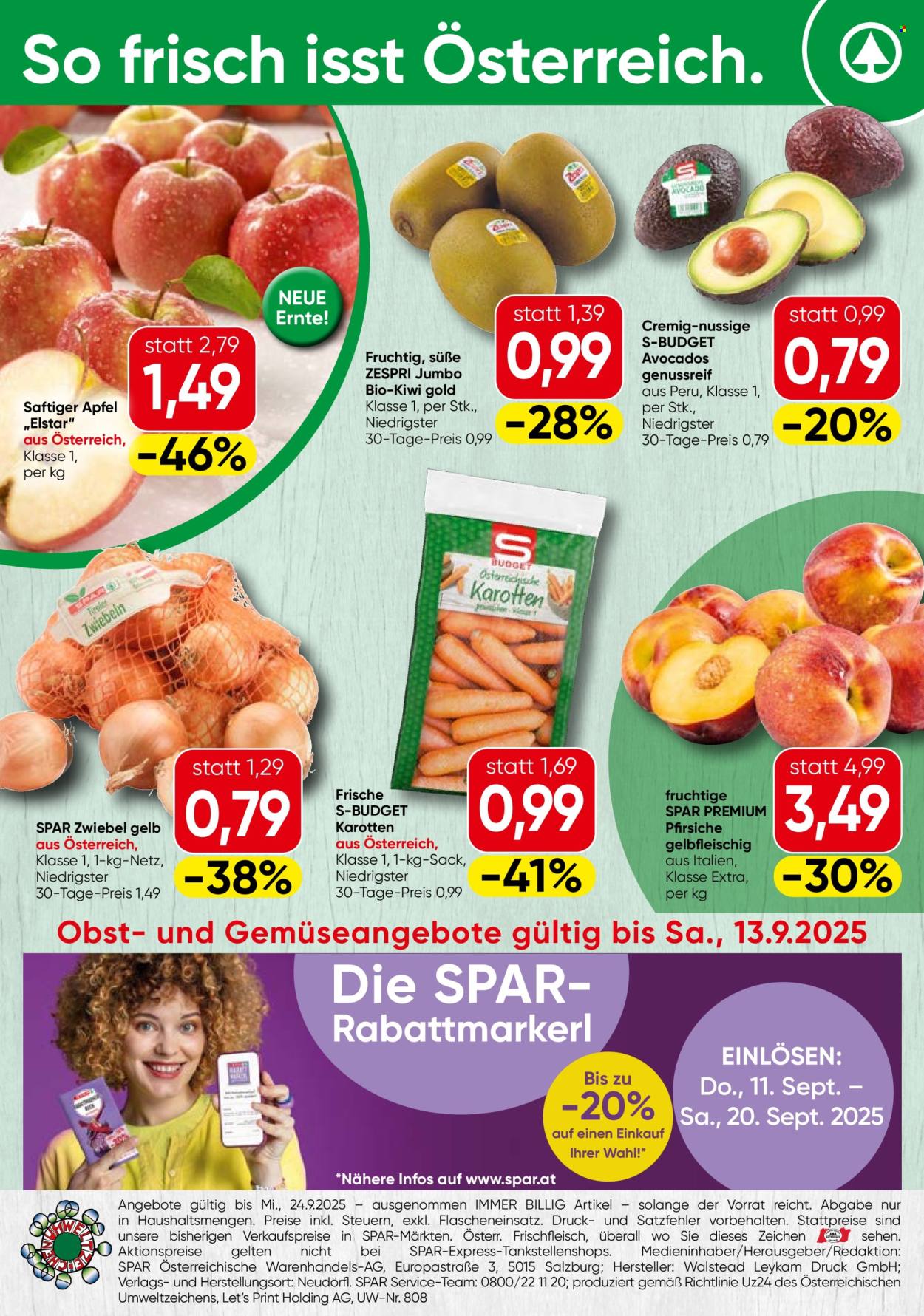 Angebote SPAR - 11.9.2025 - 24.9.2025. Seite 20