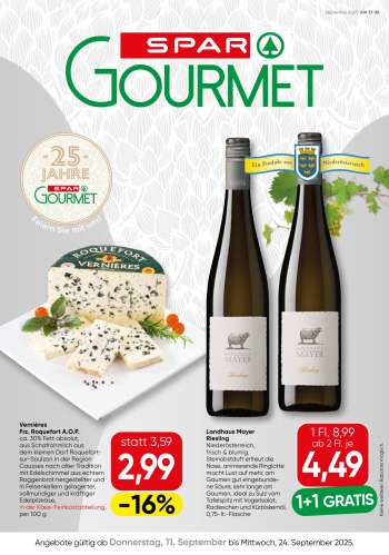 Angebote SPAR - 11.9.2025 - 24.9.2025.