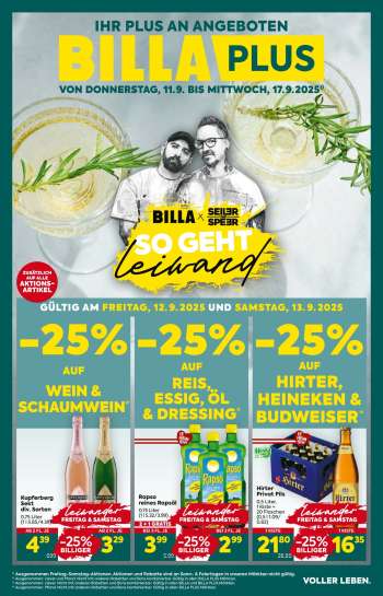 Angebote Billa Plus - 11.9.2025 - 17.9.2025.