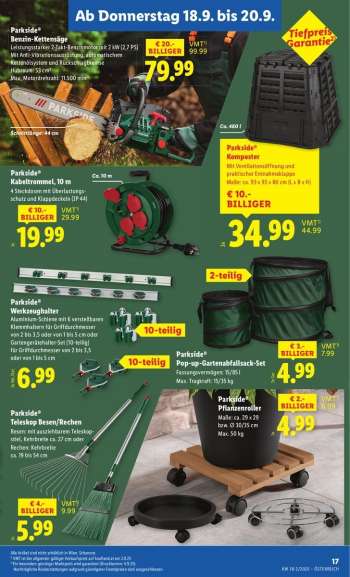thumbnail - Parkside® Kabeltrommel, 10 m