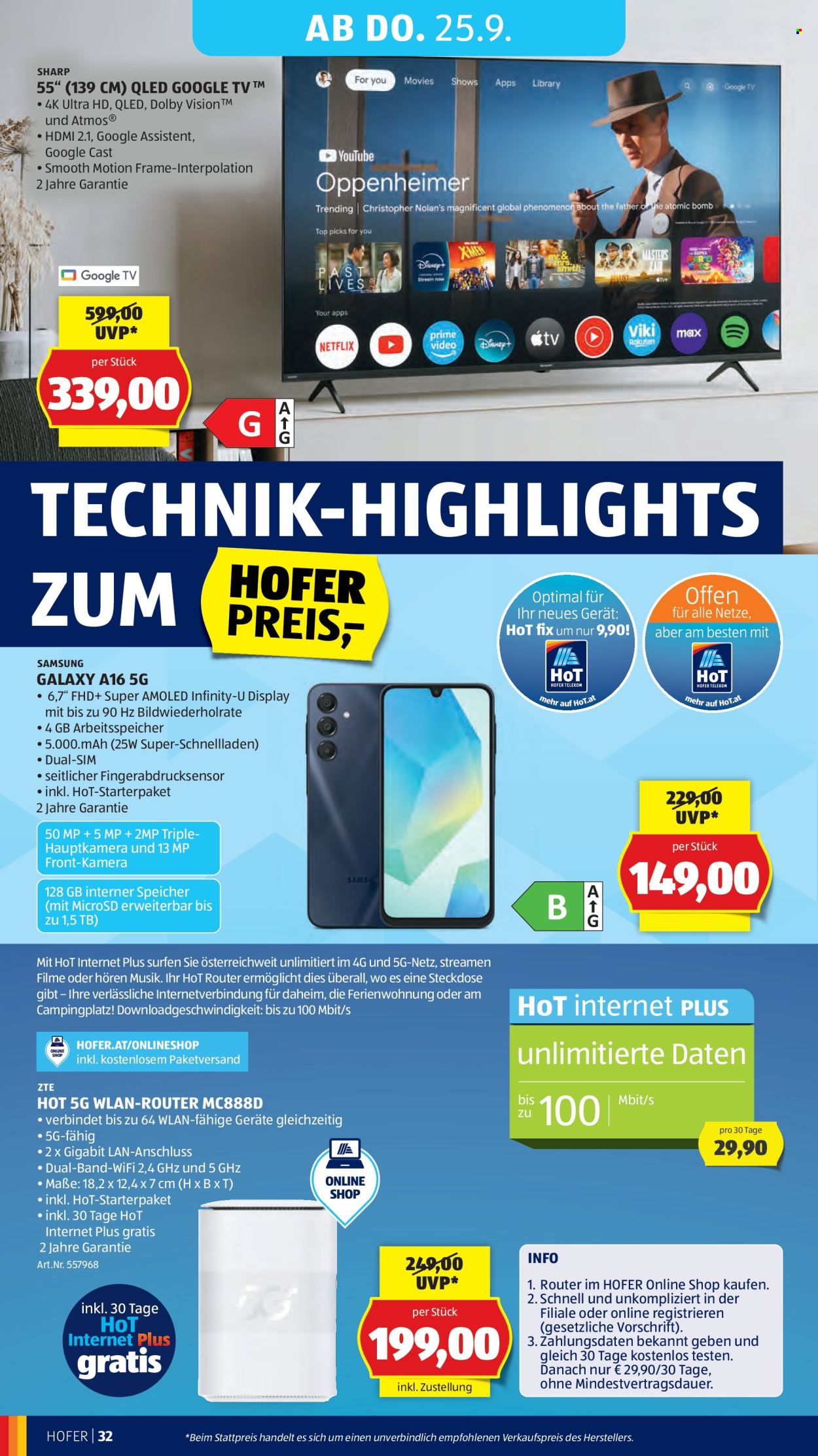 Angebote Hofer - 19.9.2025 - 25.9.2025. Seite 36