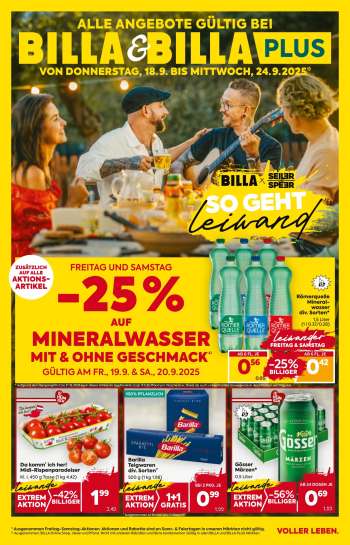 Angebote Billa - 18.9.2025 - 24.9.2025.