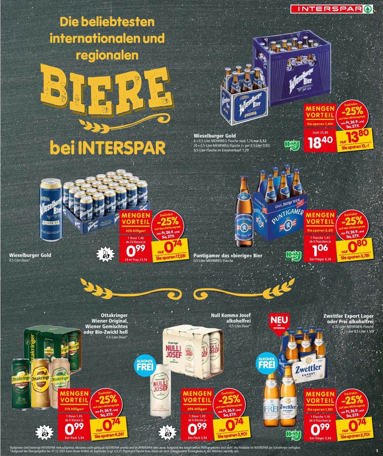 Angebote INTERSPAR - 25.9.2025 - 8.10.2025. Seite 7