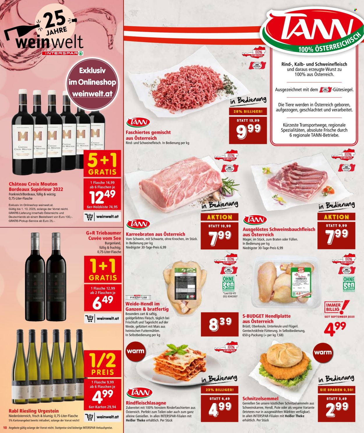 Angebote INTERSPAR - 25.9.2025 - 8.10.2025. Seite 12