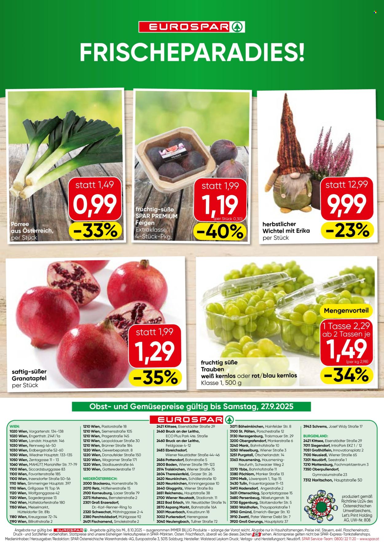 Angebote EUROSPAR - 25.9.2025 - 8.10.2025. Seite 16