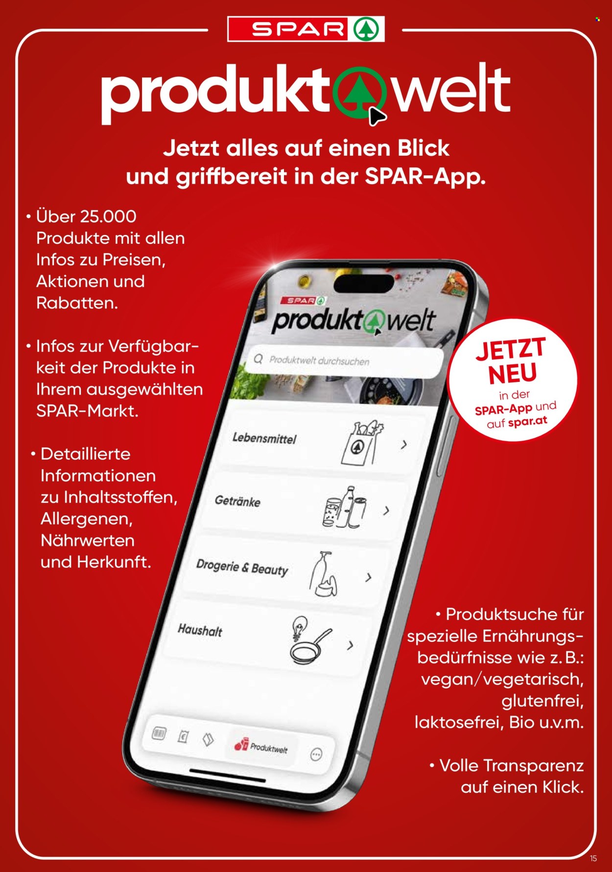 Angebote SPAR - 25.9.2025 - 8.10.2025. Seite 15