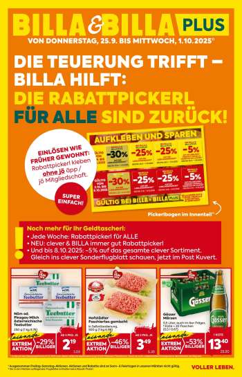 Angebote Billa - 25.9.2025 - 1.10.2025.
