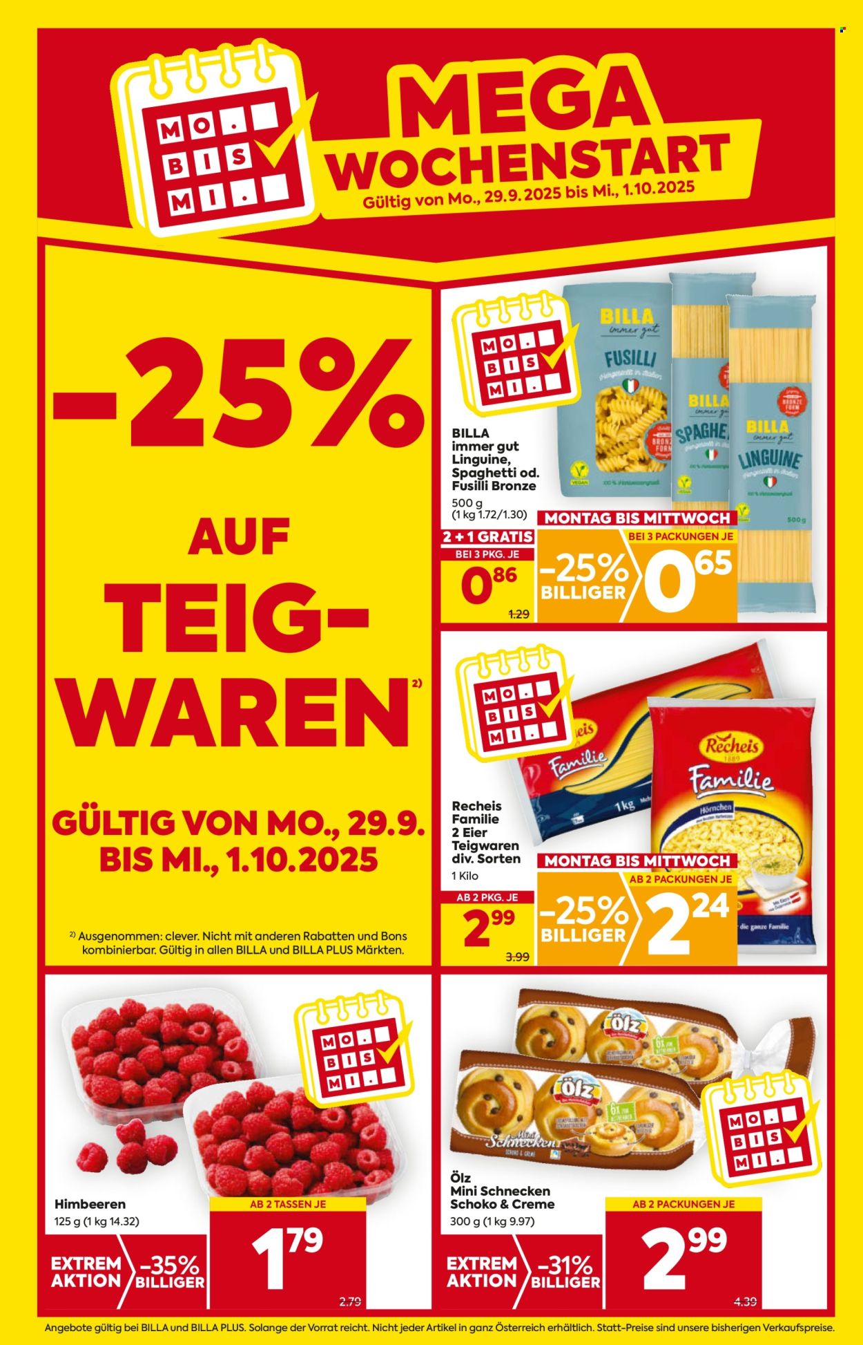 Angebote Billa - 25.9.2025 - 1.10.2025. Seite 3