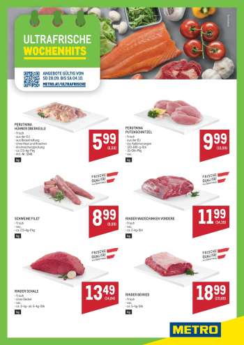 Angebote Metro - 28.9.2025 - 4.10.2025.