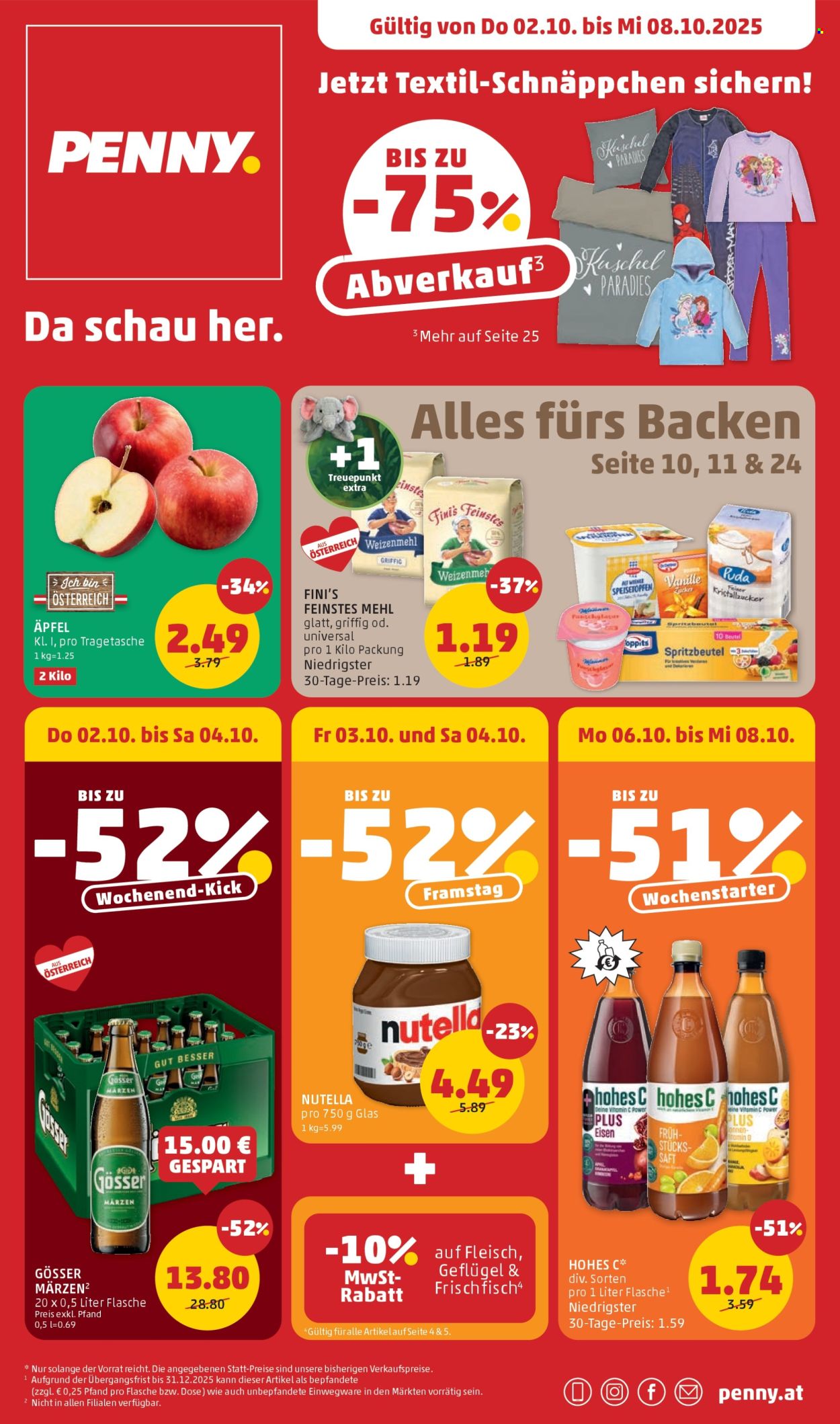 Angebote Penny - 2.10.2025 - 8.10.2025. Seite 1