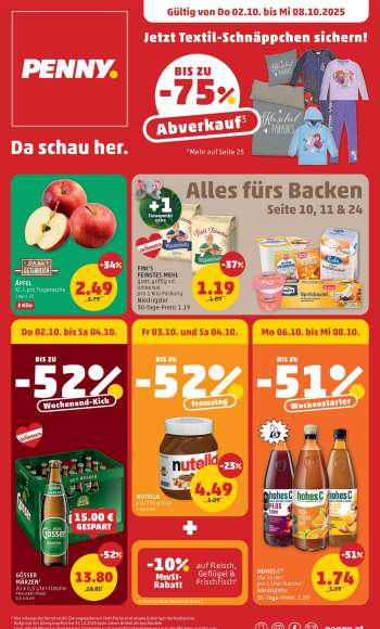 Angebote Penny - 2.10.2025 - 8.10.2025.
