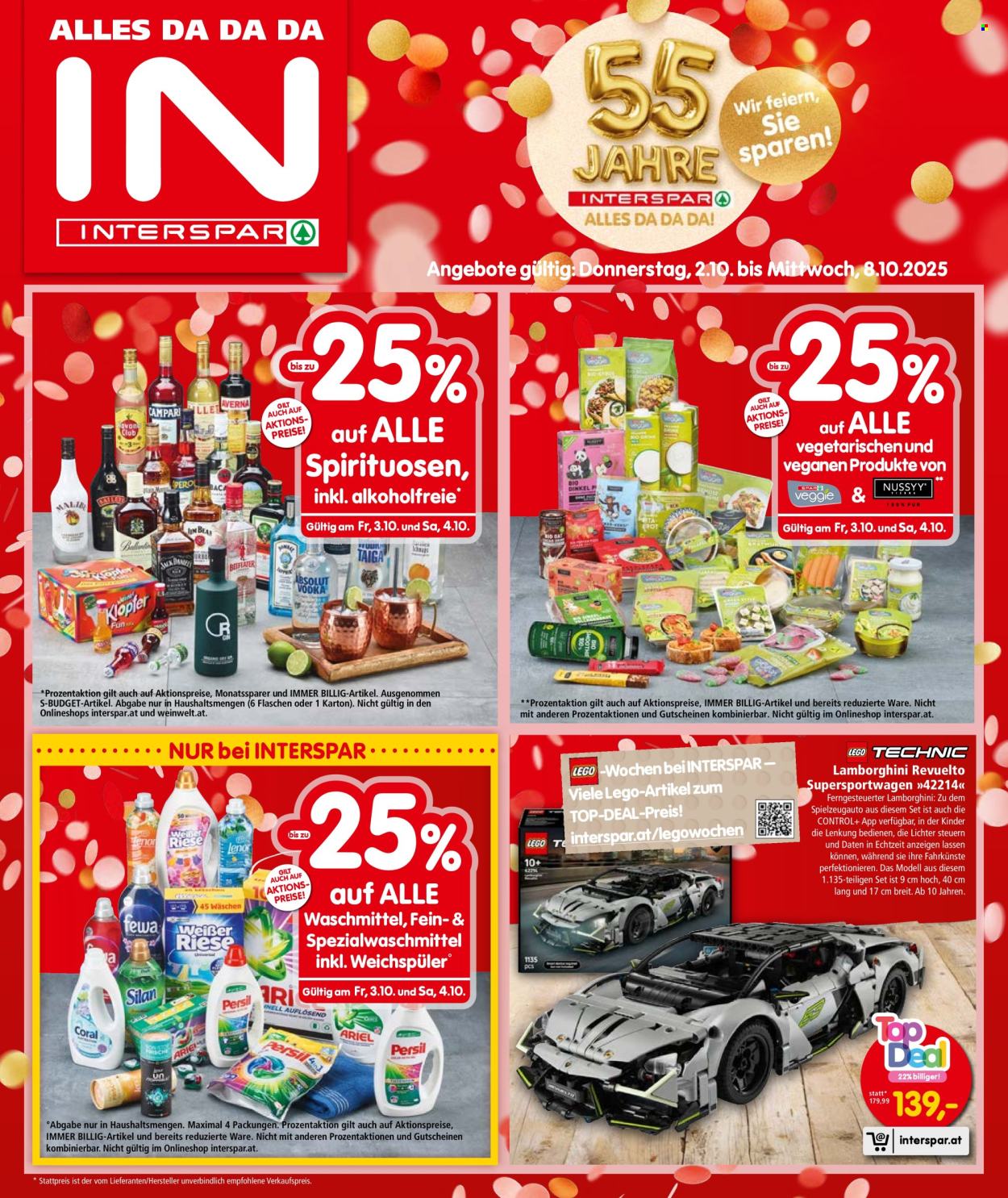 Angebote INTERSPAR - 2.10.2025 - 8.10.2025. Seite 1
