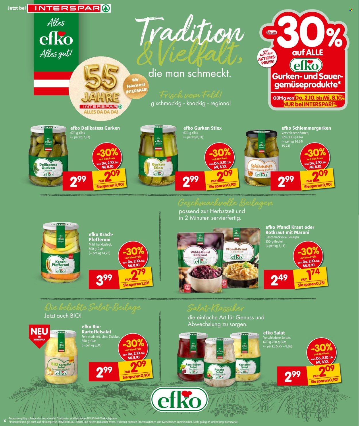 Angebote INTERSPAR - 2.10.2025 - 8.10.2025. Seite 6
