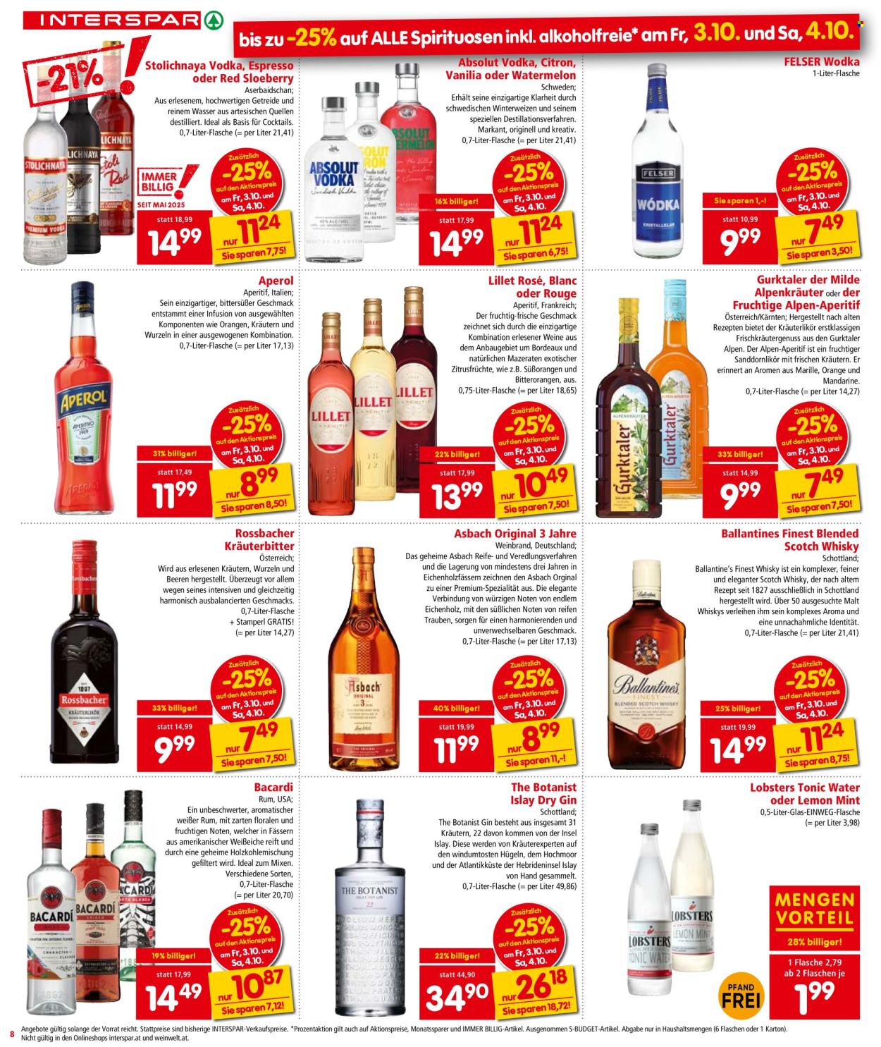 Angebote INTERSPAR - 2.10.2025 - 8.10.2025. Seite 8