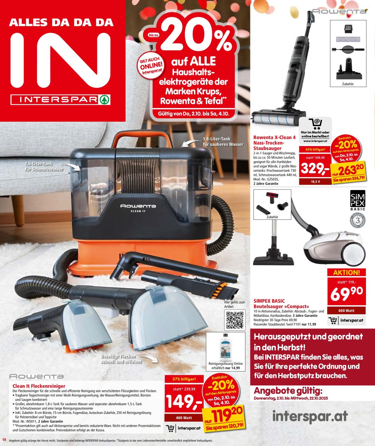 Angebote INTERSPAR - 2.10.2025 - 8.10.2025. Seite 10