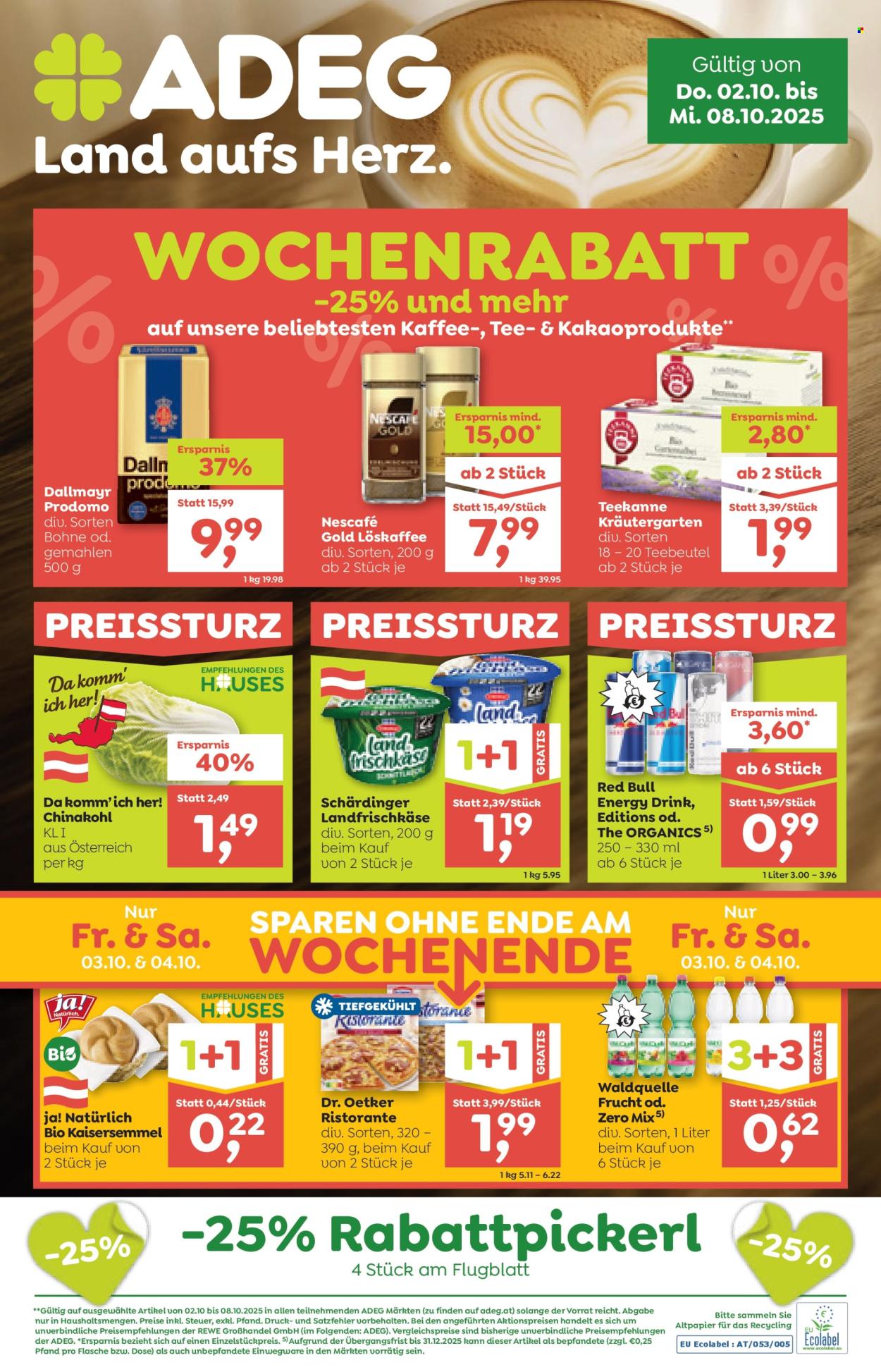 Angebote ADEG - 2.10.2025 - 8.10.2025. Seite 1
