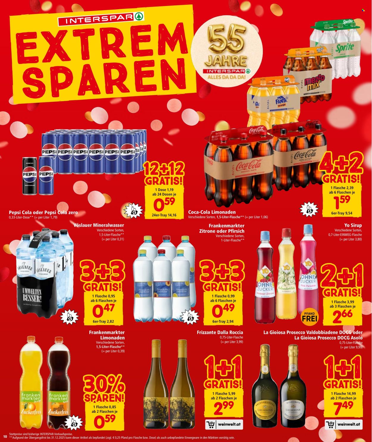 Angebote INTERSPAR - 9.10.2025 - 22.10.2025. Seite 10