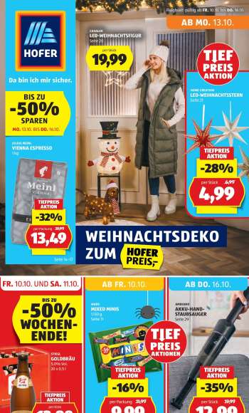 Angebote Hofer - 10.10.2025 - 16.10.2025.
