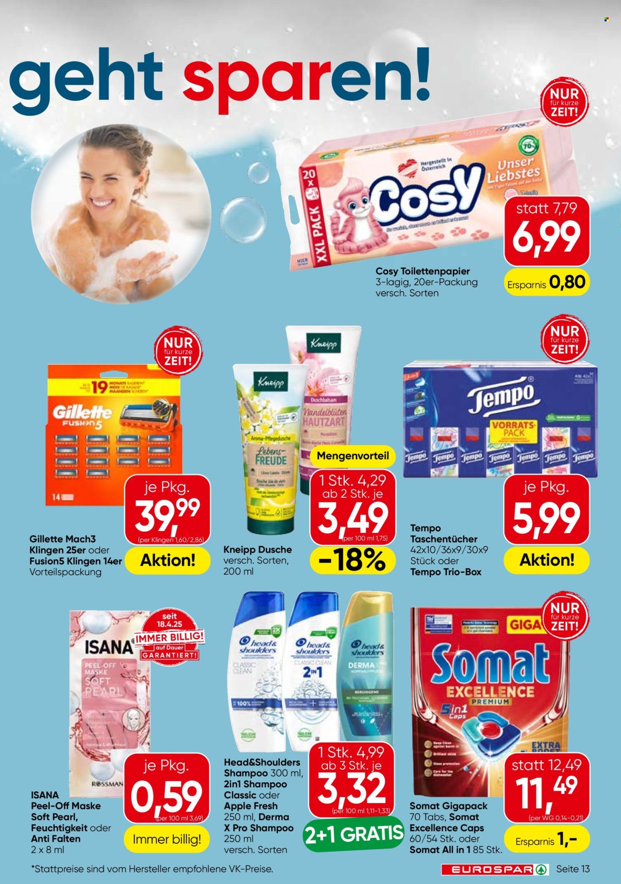 Angebote EUROSPAR - 9.10.2025 - 22.10.2025. Seite 13