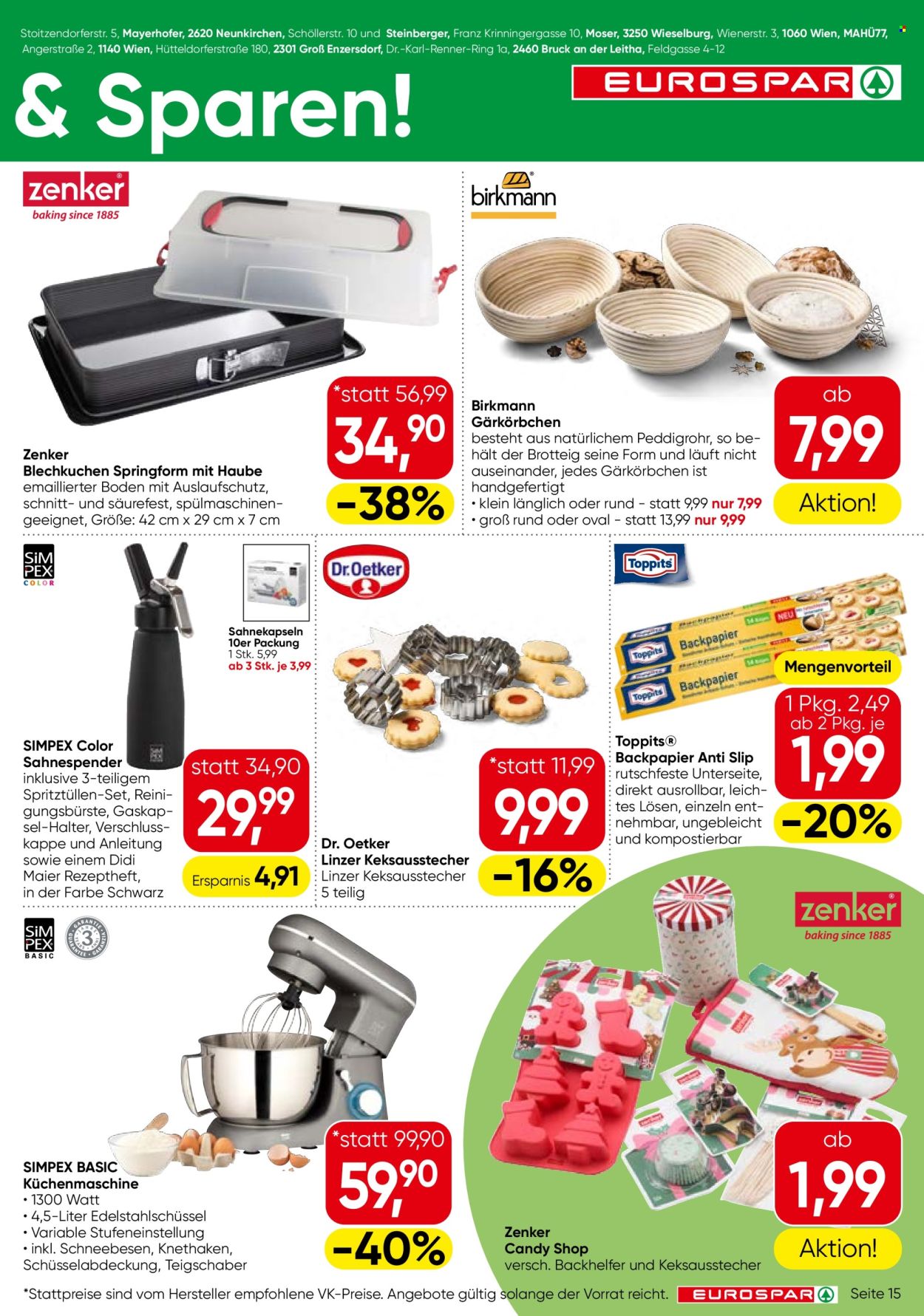 Angebote EUROSPAR - 9.10.2025 - 22.10.2025. Seite 15