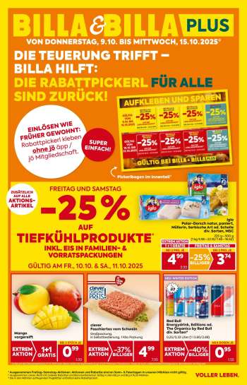 Angebote Billa - 9.10.2025 - 15.10.2025.
