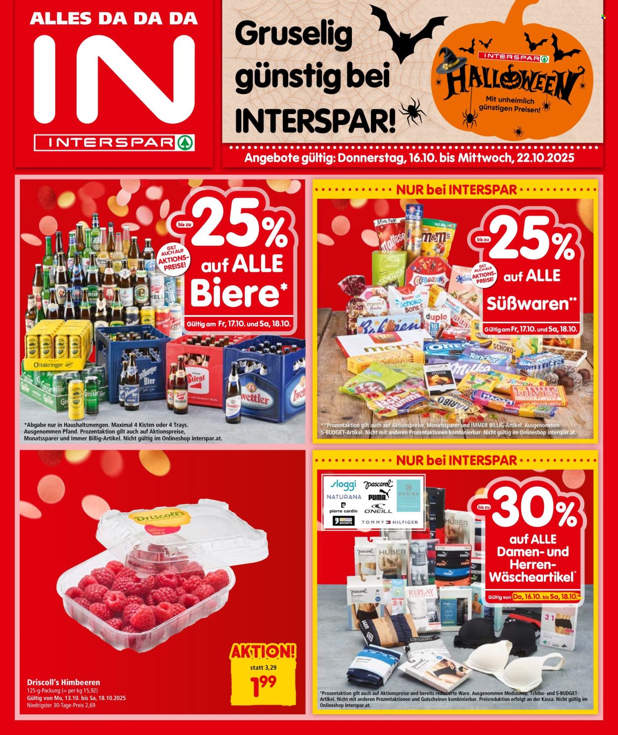 Angebote INTERSPAR - 16.10.2025 - 22.10.2025. Seite 1