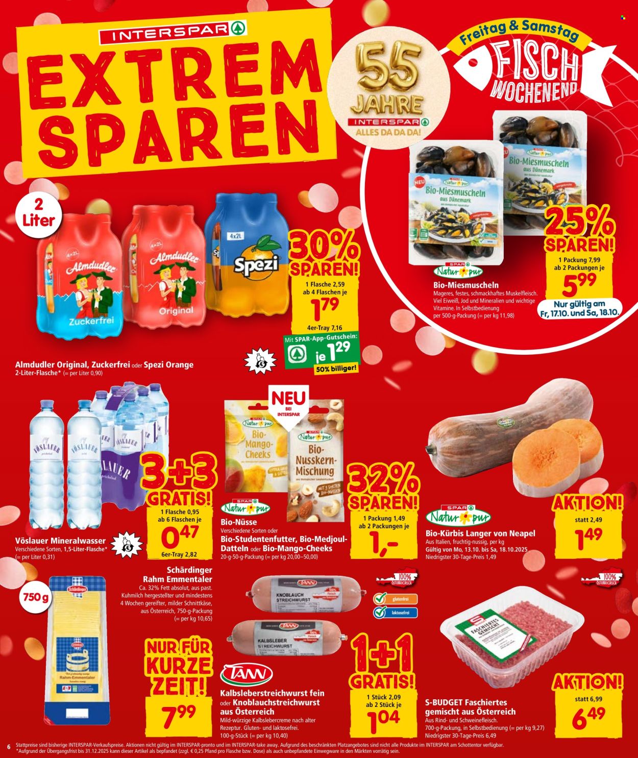 Angebote INTERSPAR - 16.10.2025 - 22.10.2025. Seite 7