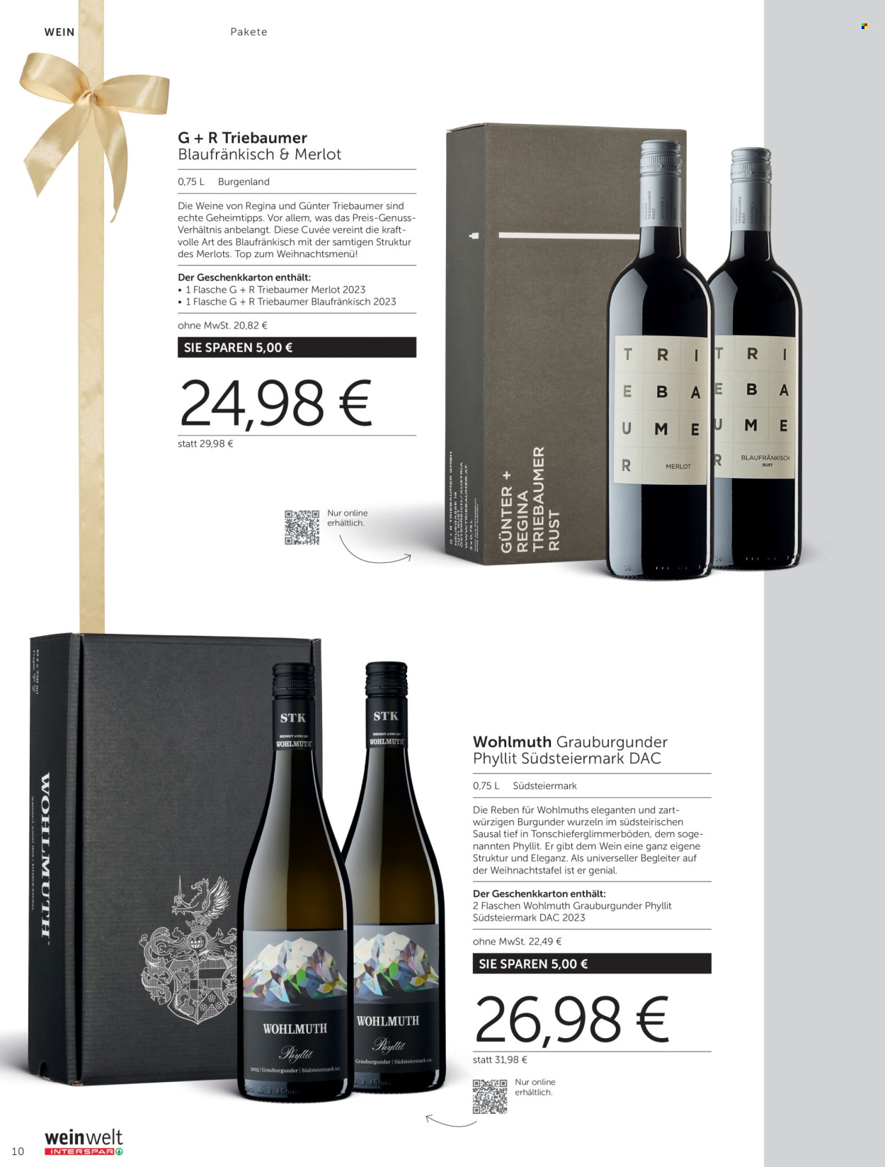 Angebote INTERSPAR - 8.10.2025 - 3.1.2026. Seite 10