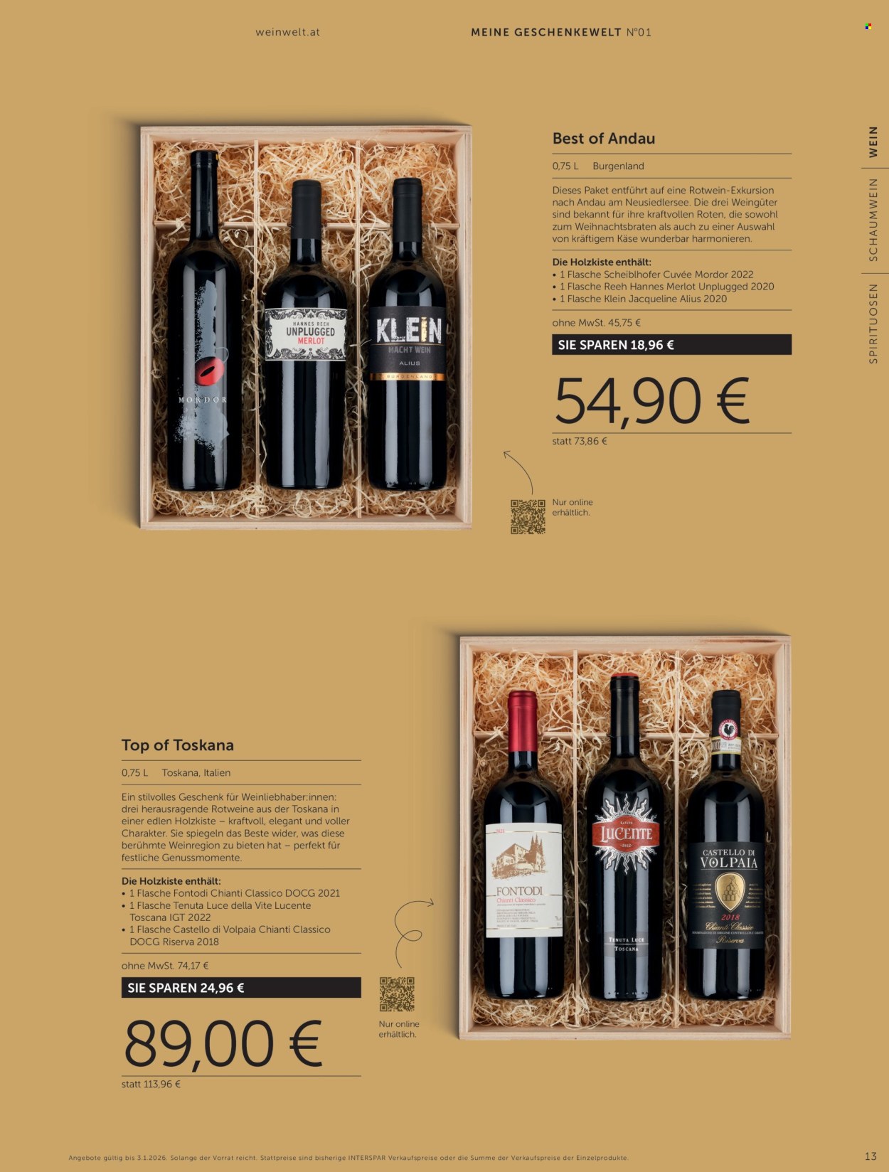 Angebote INTERSPAR - 8.10.2025 - 3.1.2026. Seite 13
