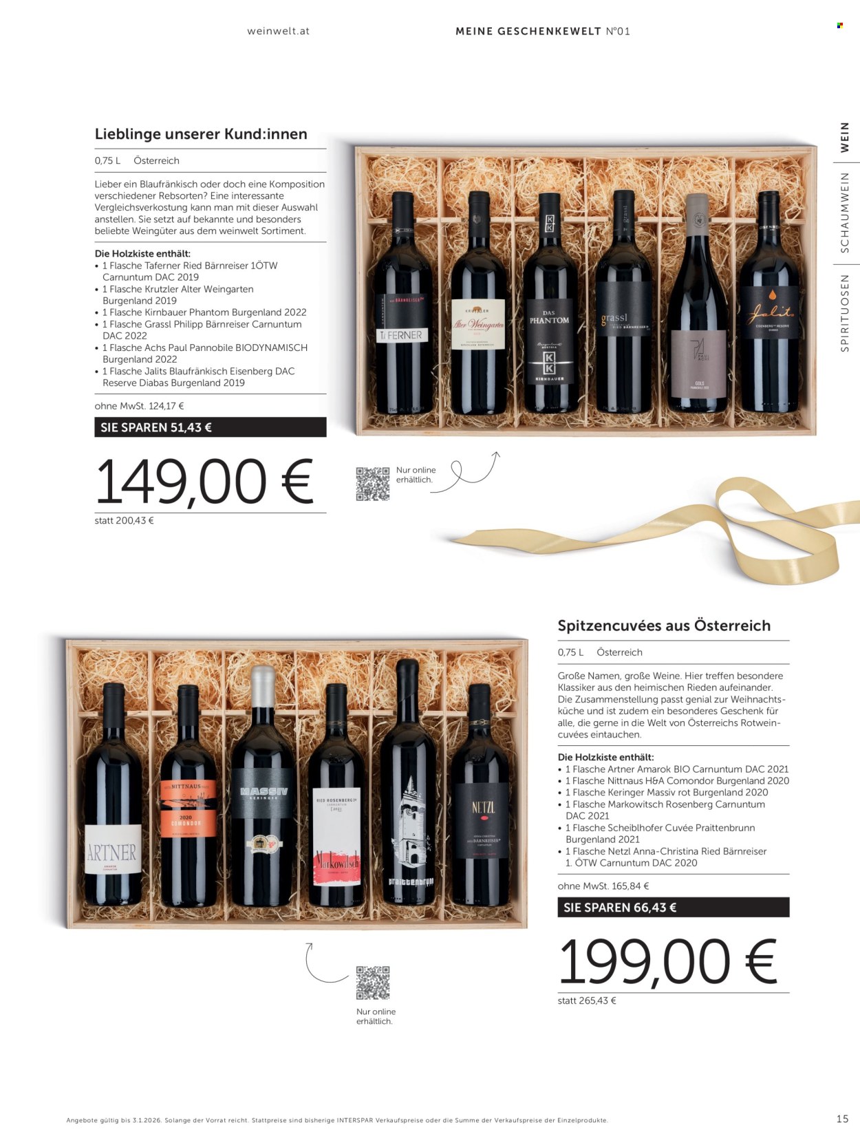 Angebote INTERSPAR - 8.10.2025 - 3.1.2026. Seite 15