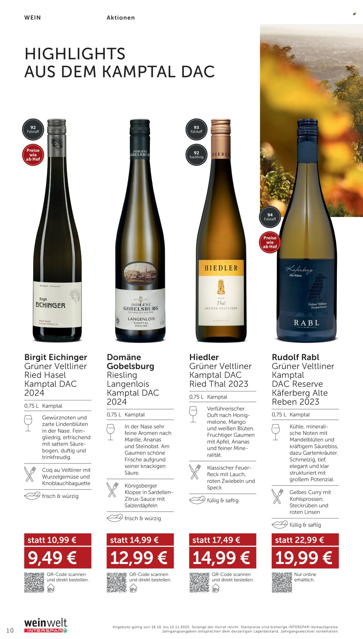 Angebote INTERSPAR - 16.10.2025 - 12.11.2025. Seite 10