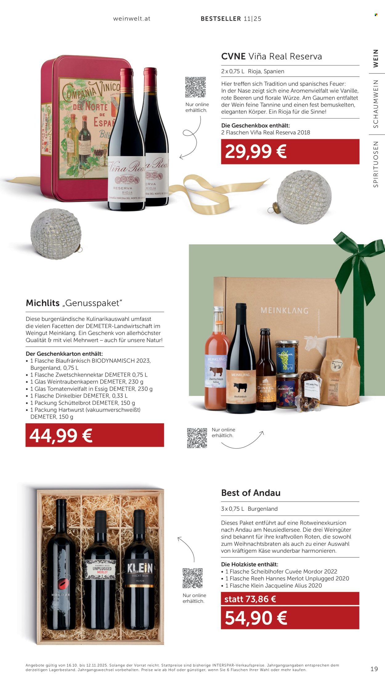 Angebote INTERSPAR - 16.10.2025 - 12.11.2025. Seite 19