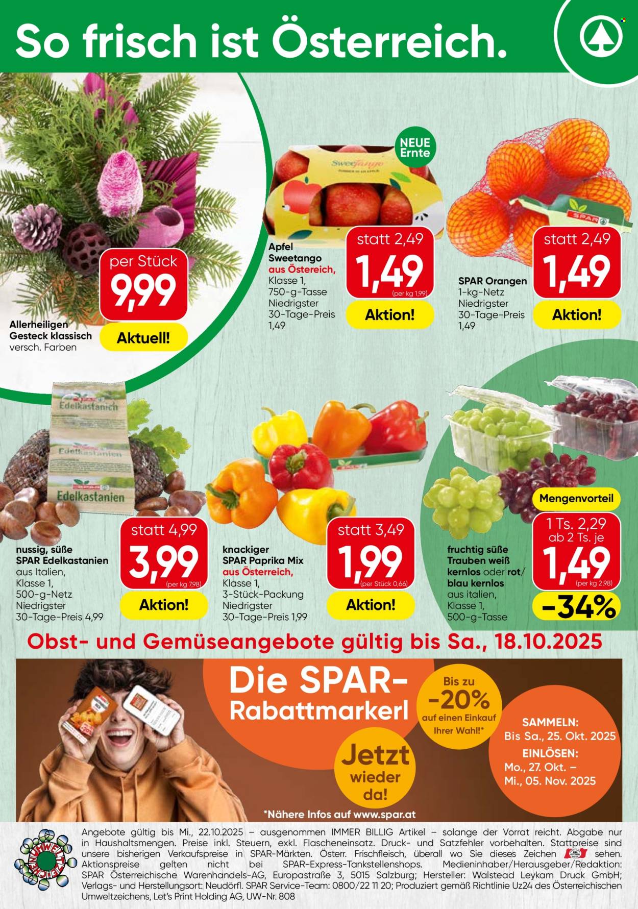 Angebote SPAR - 16.10.2025 - 22.10.2025. Seite 16