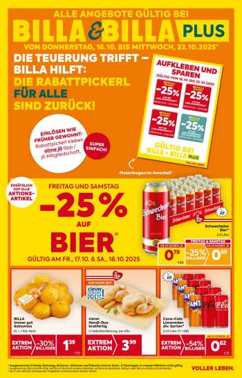 Angebote Billa - 16.10.2025 - 22.10.2025.