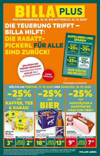 Angebote Billa Plus - 16.10.2025 - 22.10.2025.