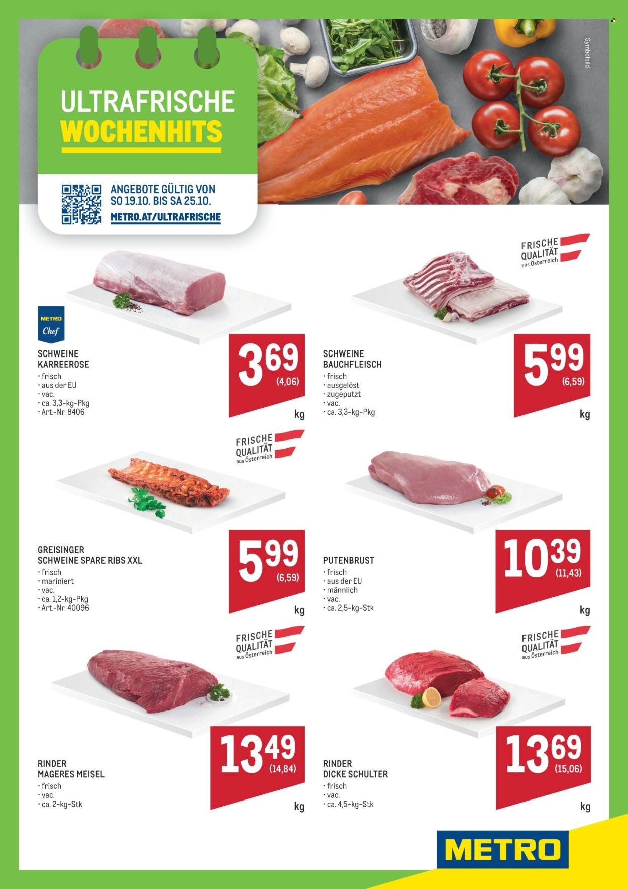 Angebote Metro - 19.10.2025 - 25.10.2025. Seite 1