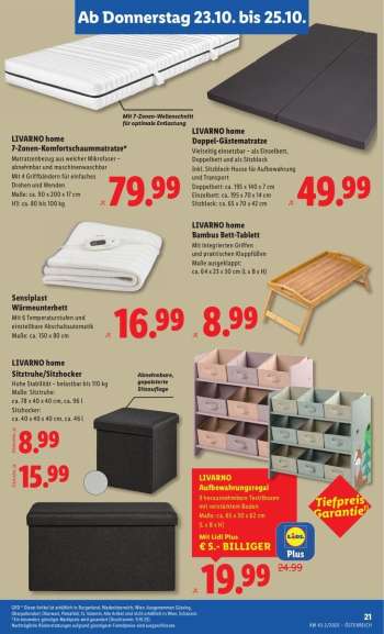 thumbnail - LIVARNO home Sitztruhe/Sitzhocker