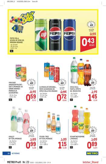 thumbnail - PEPSI COLA, SEVEN UP ZERO OD. MIRINDA ORANGE