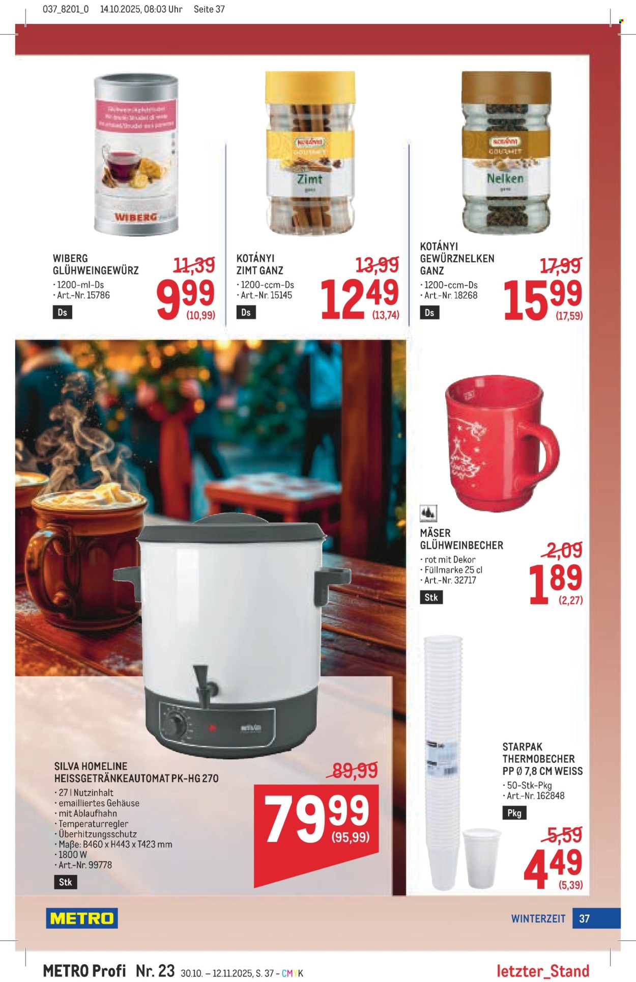 Angebote Metro - 30.10.2025 - 12.11.2025. Seite 37