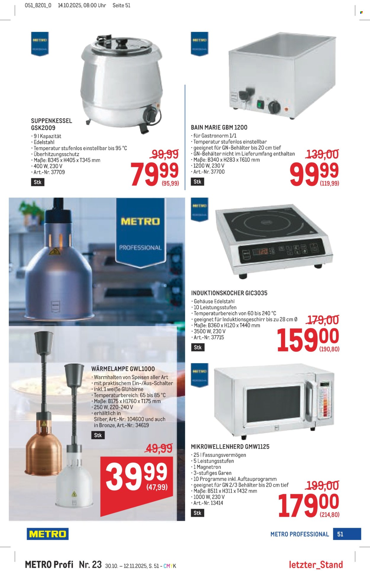 Angebote Metro - 30.10.2025 - 12.11.2025. Seite 51