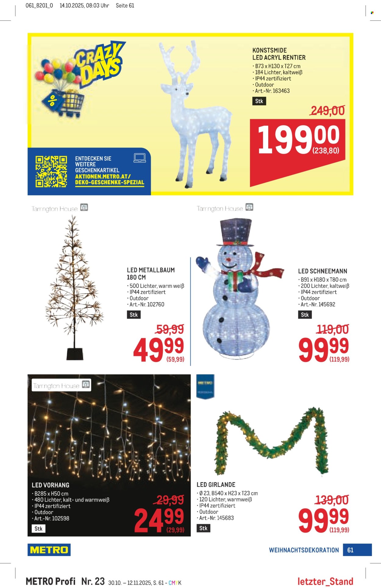 Angebote Metro - 30.10.2025 - 12.11.2025. Seite 61