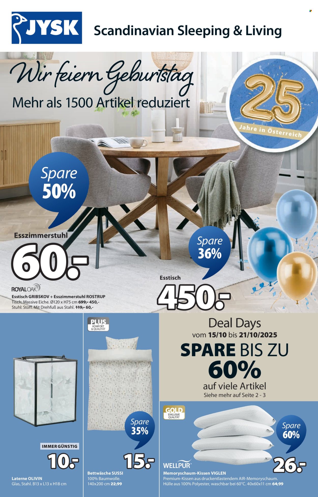 Angebote JYSK - 20.10.2025 - 26.10.2025. Seite 1