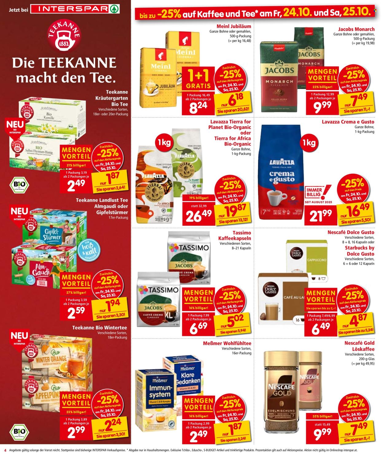 Angebote INTERSPAR - 23.10.2025 - 5.11.2025. Seite 4