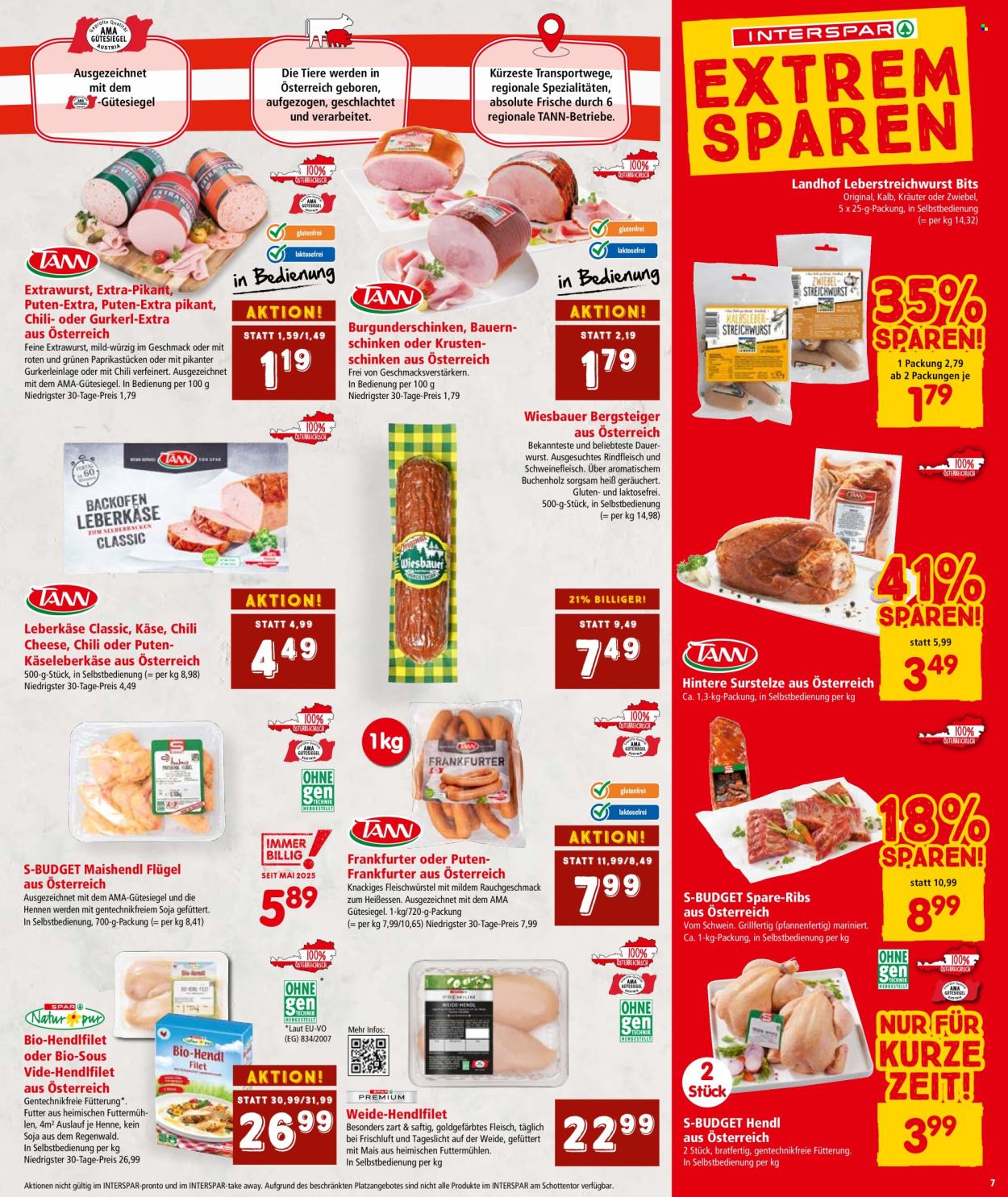 Angebote INTERSPAR - 23.10.2025 - 5.11.2025. Seite 7
