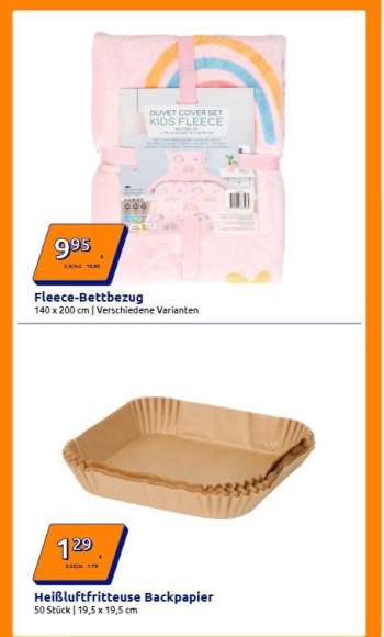 thumbnail - Heißluftfritteuse Backpapier