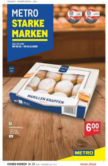 Angebote Metro - 30.10.2025 - 12.11.2025.