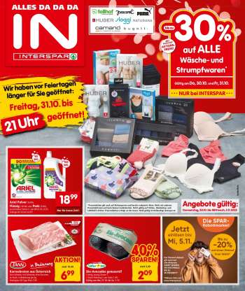 Angebote INTERSPAR - 30.10.2025 - 5.11.2025.